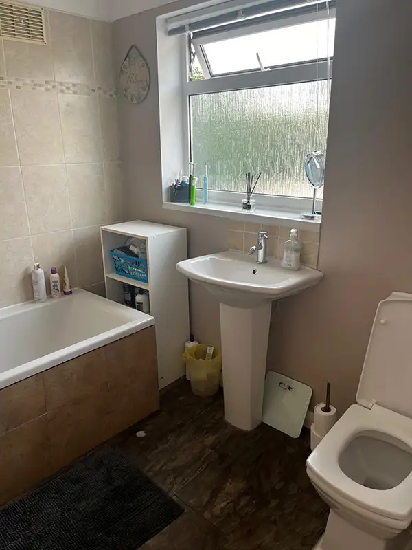 Shower in Bathroom before work