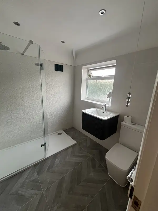 Shower in Bathroom after work